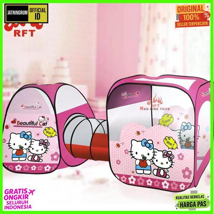 Berkualitas Mainan Anak Tenda Terowongan Karakter Frozen Dan Hello Kitty Outdoor & Indoor Waterproof
