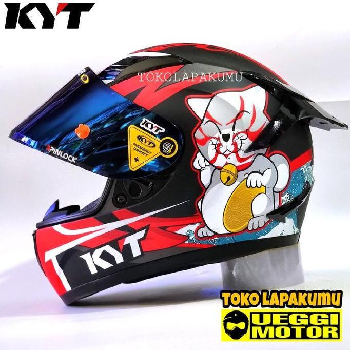 HELM KYT R10 KABUKI CAT DOFF PAKET