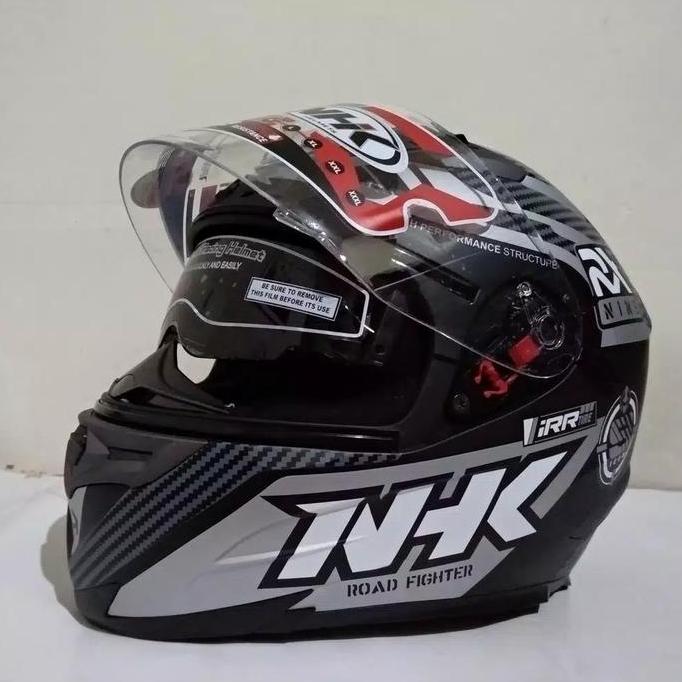 NHK HELM RX9 RACER X BLACK SILVER DOFF
