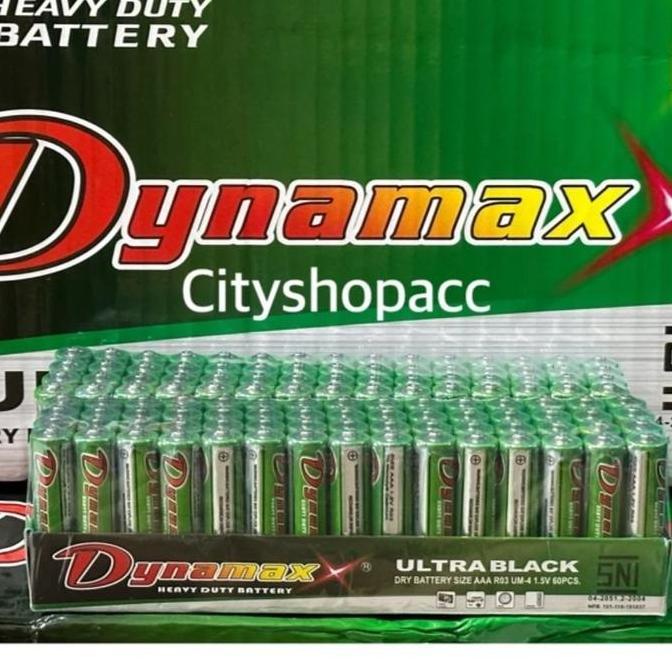 Dynamaxx Baterai Battery Batere Ultra Black Hijau AAA Isi 60 Pc Kapasitas Besar Daya Tahan Lama Coco