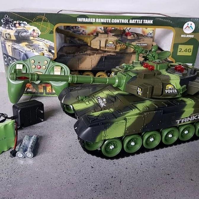 RC War Tank Leopard Remote Control Besar - Mainan Battle Tank Militer