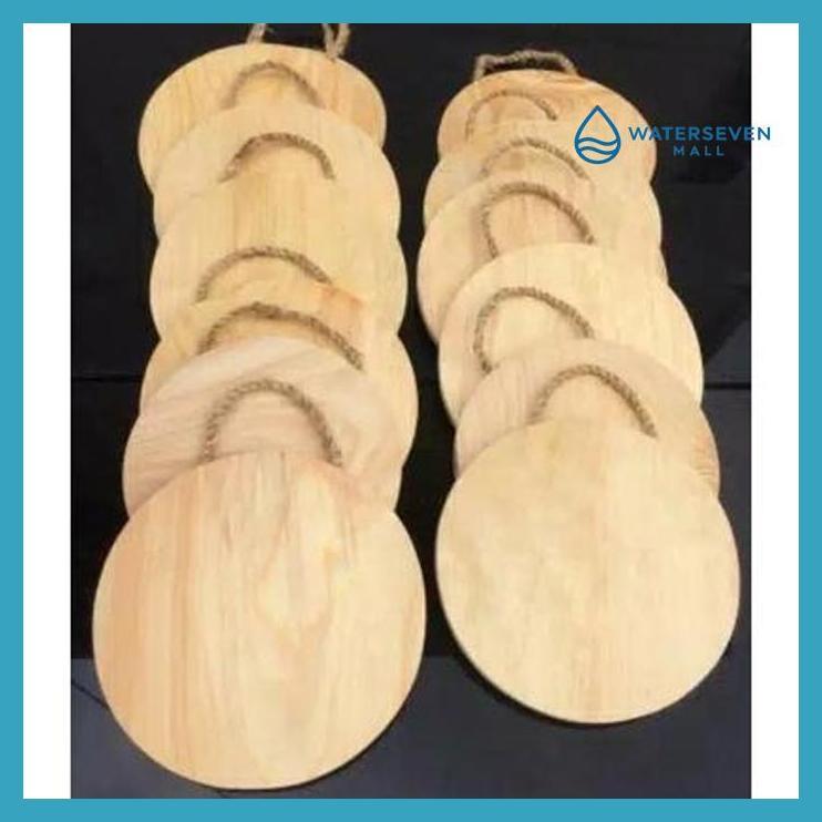 KERAJINAN KAYU - SOUVENIR TALENAN TALI 20CM BULAT / KOTAK TALENAN GANTUNG TALENAN KAYU PINUS GOOD QU