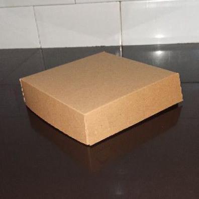 Bisa Cod Dus Box Pizza Mini 16X16 Kraft Laminasi Dus Takoyaki Kotak Makan ||
