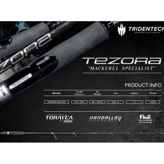Joran Tridentech Tezora Spesialis Tenggiri | Joran Casting | Joran Light Jigging | Ring Sudah Fuji