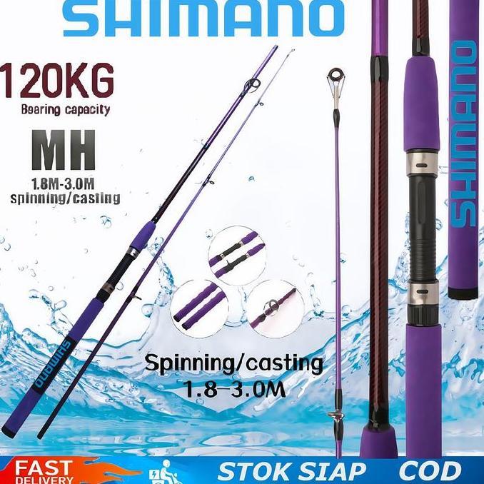 Shimano Fishing Rod Joran Batang Pancing Rod Casting Rod Spinning Fishing Rod MH Power Jigging Rod