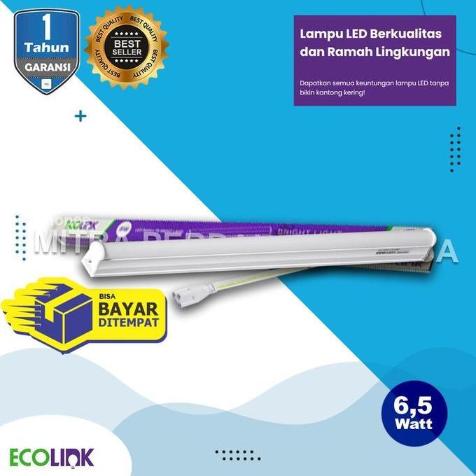 Lampu TL Neon T5 Batten LED ECOLINK 6.5W 6,5W 6.5 w 6,5 w 6.5
