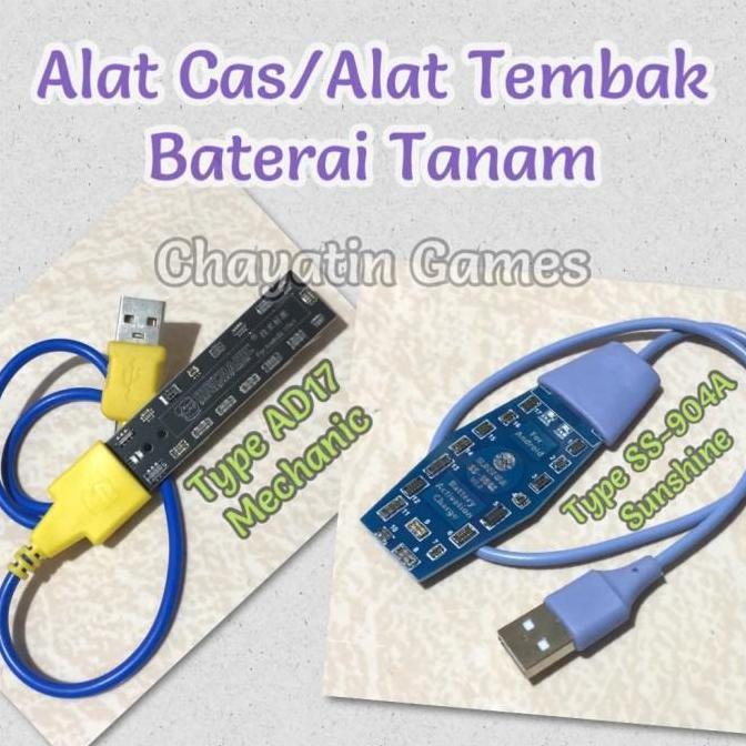 Alat Cas / Alat Tembak Baterai Tanam Merk Sunshine & Mechanic Android