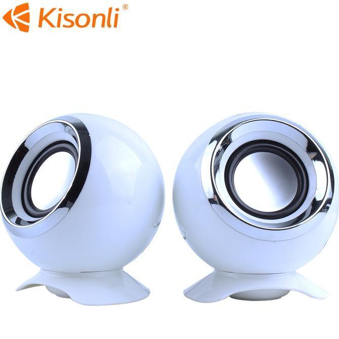 KISONLI - Speaker MIni 2.0 Laptop Pc / Komputer K600 Jam Speker Spiker Bass