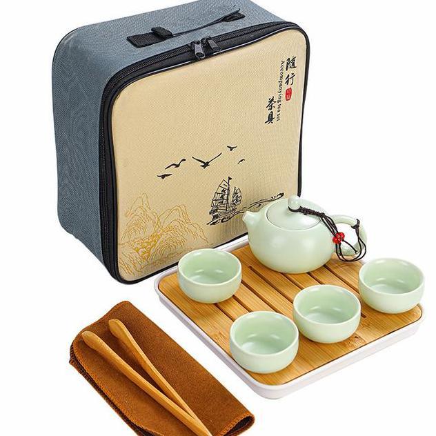 Chinese Tea Set Case Teko Set Keramik Gift Set Kado Imlek