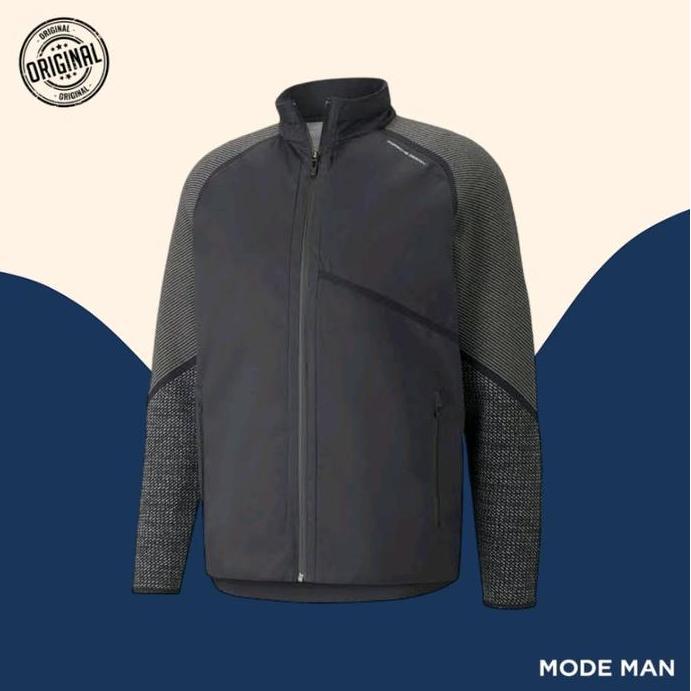 Promo Puma Porsche Design Light Insulated Jacket Jet Black Jaket Ringan Pria Tahan Air, Outerwear Pr