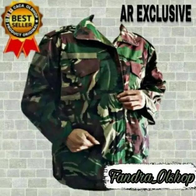 Promo Jaket Loreng TNI / ABRI / MALFINAS Bolak Balik Merk AR Original. COD