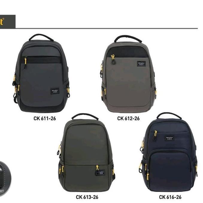 Promo PRESIDENT Tas Ransel Ck616 Laptop Backpack Pria Wanita USB Port Original COD