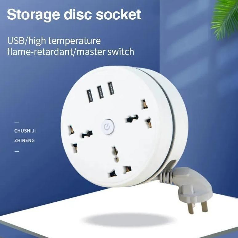 Stop Kontak Kabel Stop Kontak Colokan Listrik Switch Colokan Listrik USB Port Lubang Socket Stop Kon