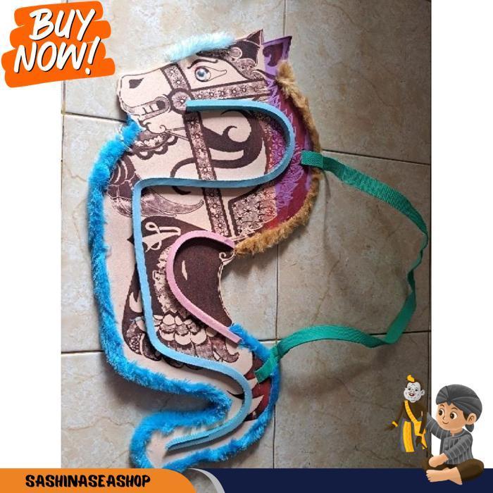 [Drs] Kuda Lumping Mainan Kuda Lumping Properti Tari Kuda Lumping Anak Tanpa Pecut Dj1