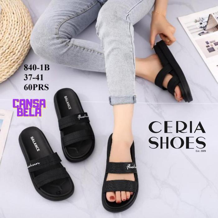 jy-6 XD27 dvc-78 BALANCE Sandal Jelly Wanita Slop Karet Import Empuk Elastis Anti Slip 840 Hemat Hem