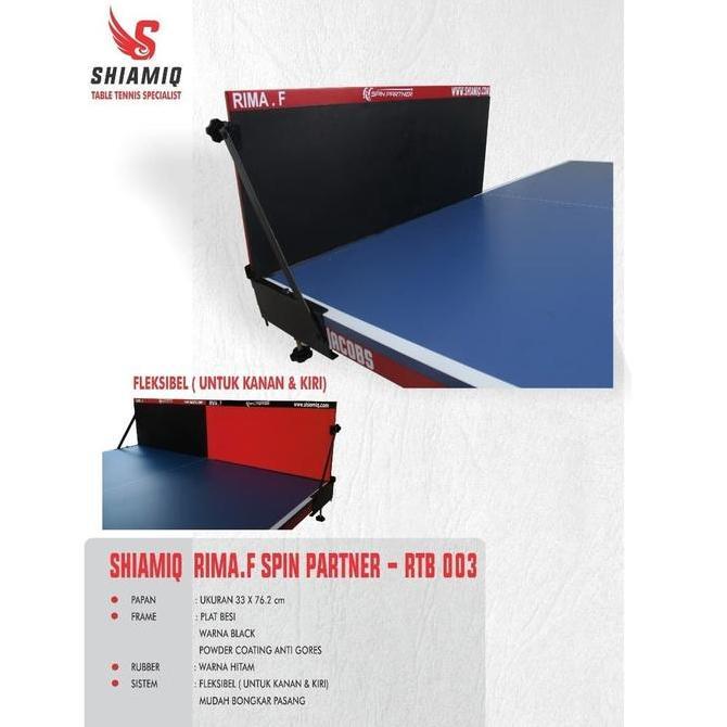Return board Tenis Meja Spin Partner Shiamiq Black and Red