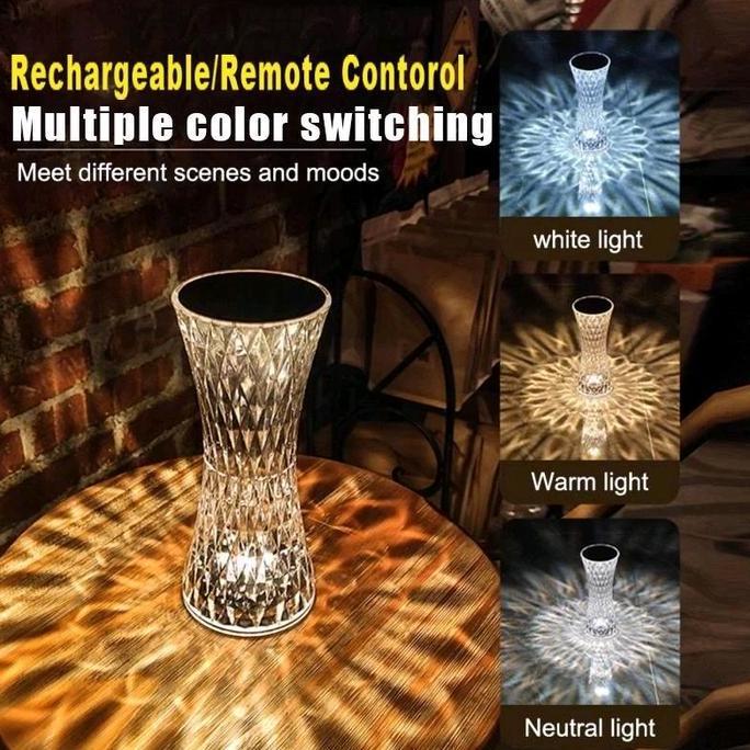 Lampu Kamar/Lampu meja/Lampu hias Akrilik Gold