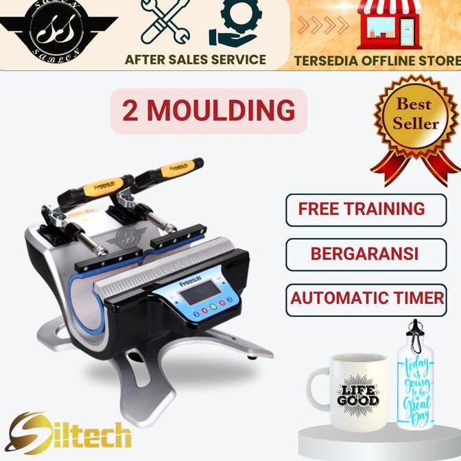 Mesin Press Mug Freesub 2 Moulding / Double Twin / 2 in 1 / 2in1