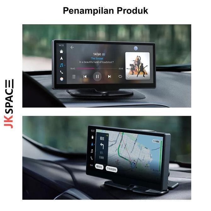 JK Space Head Unit Android IOS Auto 7in Layar Sentuh Mobil Navigasi Pemutar Video Multimedia