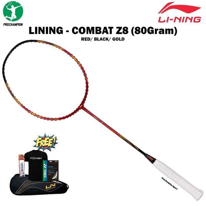 RAKET BADMINTON LINING COMBAT Z8 / COMBAT-Z8 80GR ORIGINAL