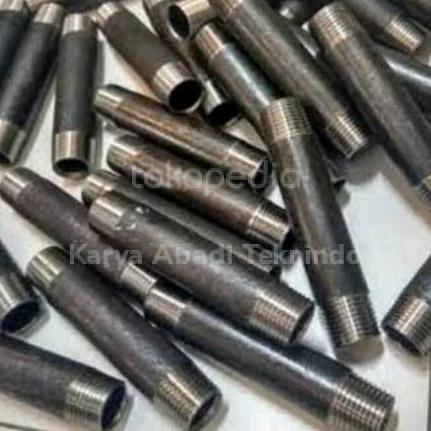 Pipa Nepel Besi Drat 2 Inch Pipa Nepel Carbon Steel P .40Cm