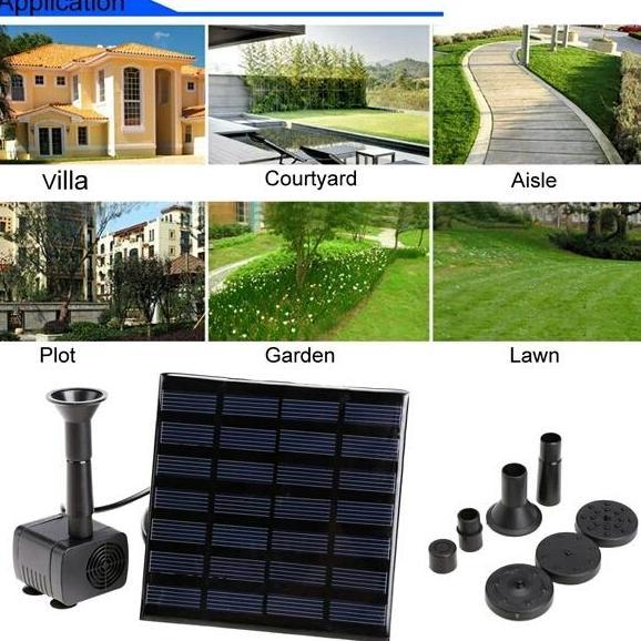 TERBARU - pompa air kolam tenaga matahari/air mancur tenaga surya/solar pump
