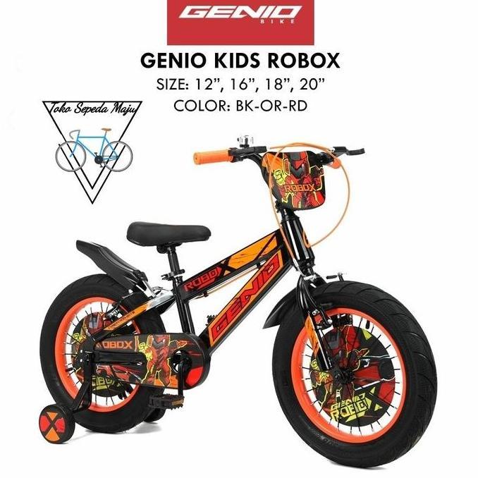 Promo Sepeda BMX Anak Laki 12 inch 16 inch 18 inch GENIO KIDS ROBOX COD