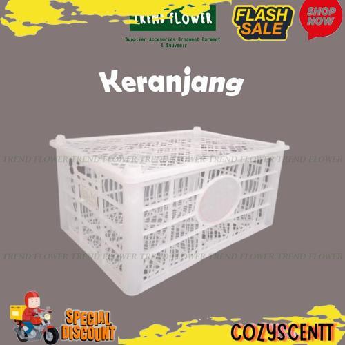 GROSIR Keranjang Buah Bekas Putih Tutup Plastik - Wadah Penyimpanan Storage