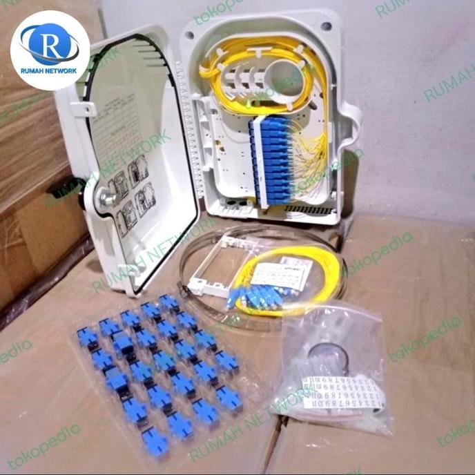 odp 24 core lengkap pigtail sc upc / odp 24 core