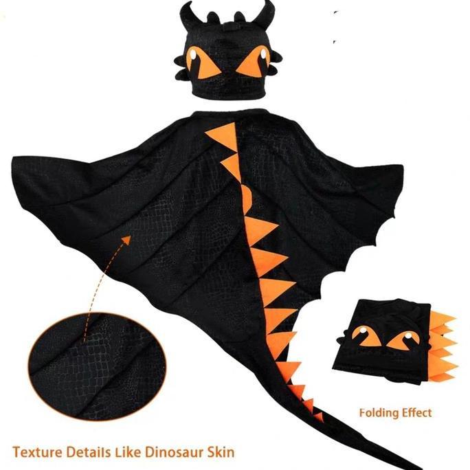 DINOSAURS CAPE KOSTUM JUBAH DINOSAURUS ANAK KOSTUM DINOSAURUS ANAK SET