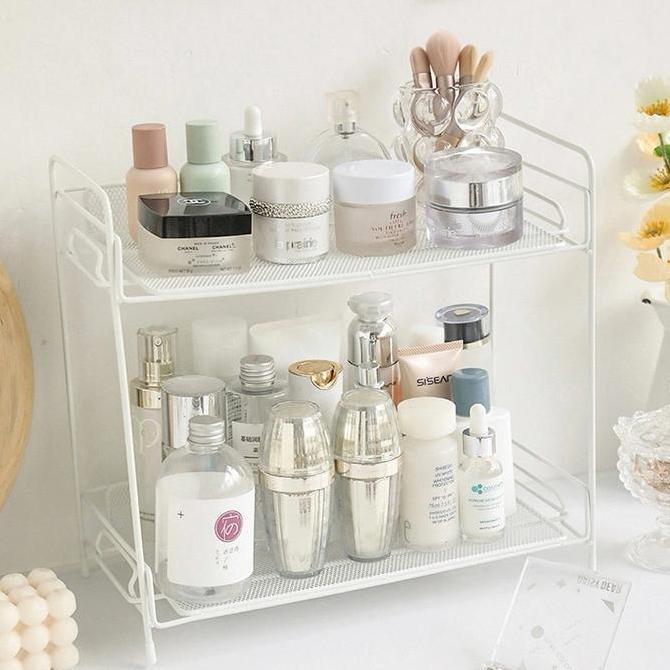 TERBARU - Rak besi 2 susun serbaguna keranjang 2 susun