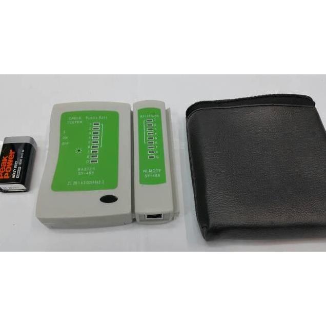 Lan tester Rj45 dan Rj11 + baterai 9v