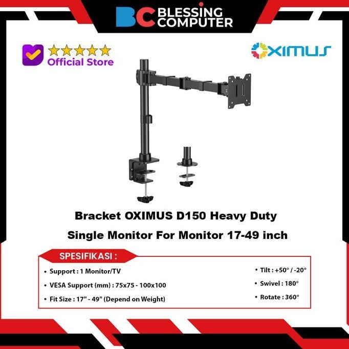 Bracket OXIMUS D150 Heavy Duty Single Monitor For Monitor 17-49 inch