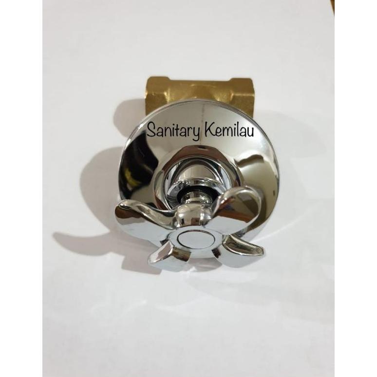 Paket Wall Shower Tanam Kamar Mandi + Stop Kran Tanam Air Dingin Shower Mandi Keran Tembok Shower se