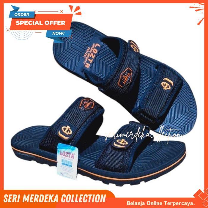 LOZTA SANDAL PRIA SELOP SLOP KARET EMPUK TREKKING SL06 SERIES PRODUK TERBAIK