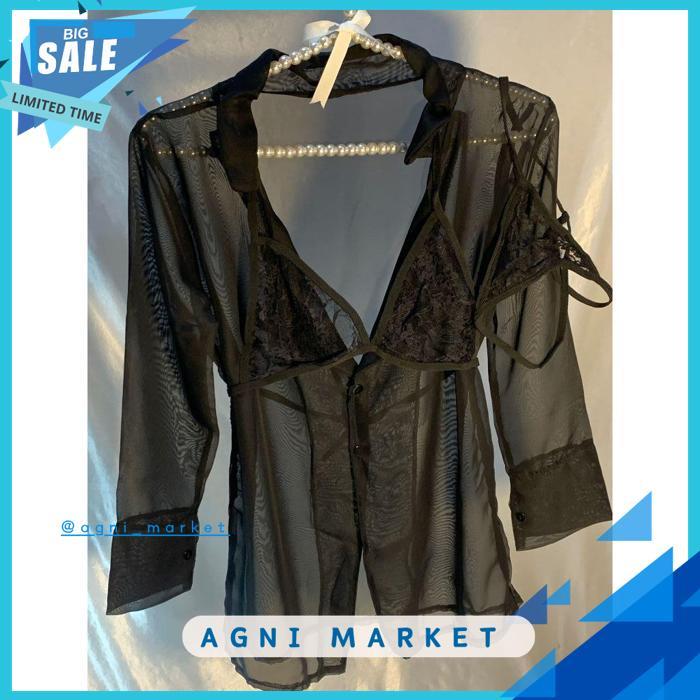 LINGERIE KIMONO BRA G STRING SET BAJU TIDUR KIMONO SET A290 TERBAIK