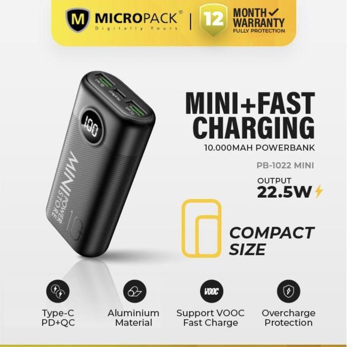 Micropack Wireless Powerbank Fast Charging Powerwave lll QC 3.0 PD 3.0