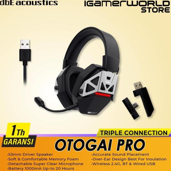 dbE OTOGAI PRO Wireless Triple Connection Gaming Headphone / Gaming Headset