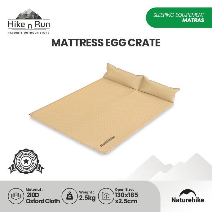 Matras Double Naturehike Inflatable Mat With Pillow Nh18Q010-D