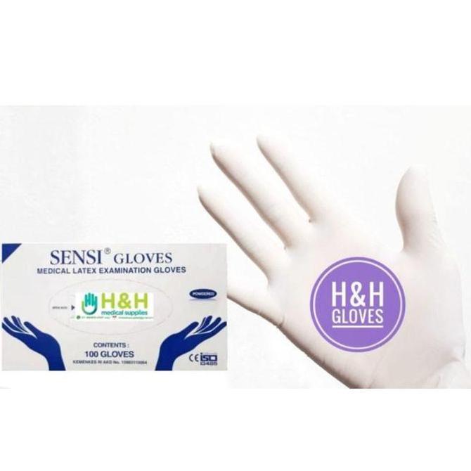 Sarung Tangan Sensi /Sarung Tangan Latex Sensi Powder / Sarung Tangan