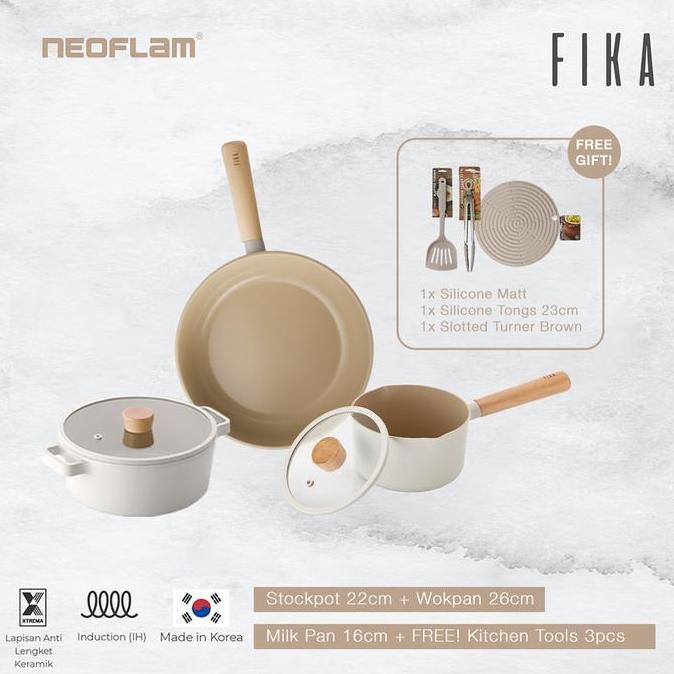 PANCI KERAMIK KOREA / NEOFLAM FIKA SET KITCHENWARE