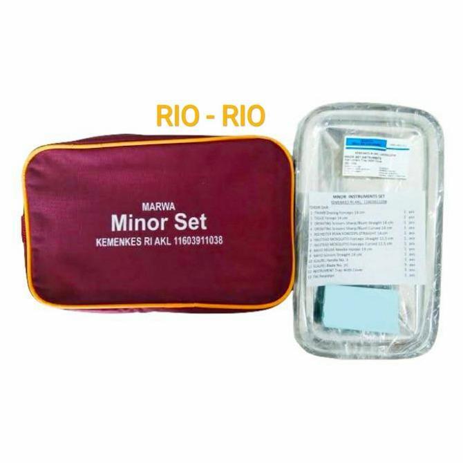 Marwa Minor Set Alat Kedokteran 13 Item Untuk Bedah Minor Khitan & Jahit Luka Original Kemenkes Ri A