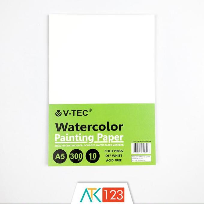 Kertas Cat Air / Watercolor Painting Paper A5 V-Tec