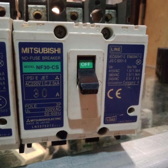 mccb nfb breaker mitsubishi nf30cs 10a