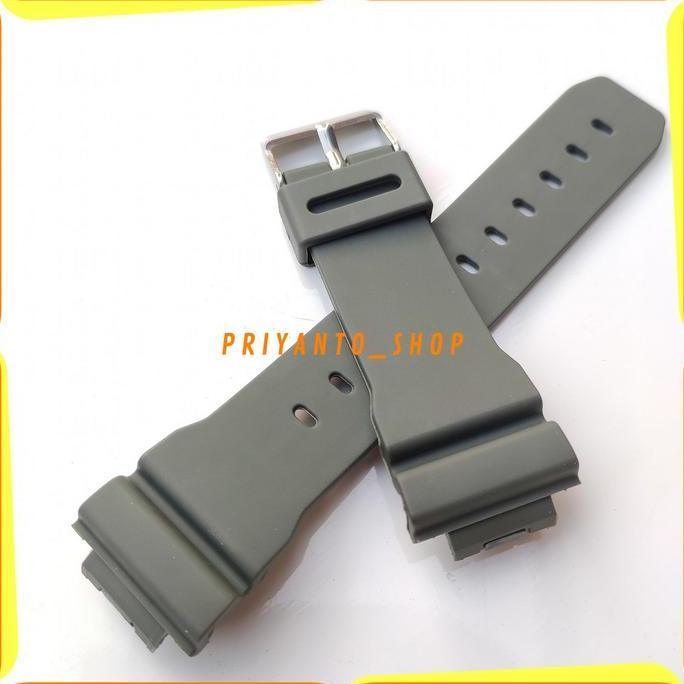 DF161>> STRAP TALI JAM TANGAN CASIO G-SHOCK DW-9052 DW9052 DW 9052 HIJAU ARMY