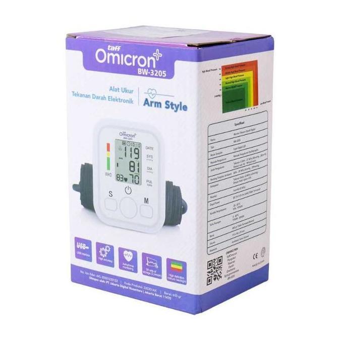 Alat Tensi Pengukur Tekanan Darah Taff OMICRON B869 Sphygmomanometer MUS
