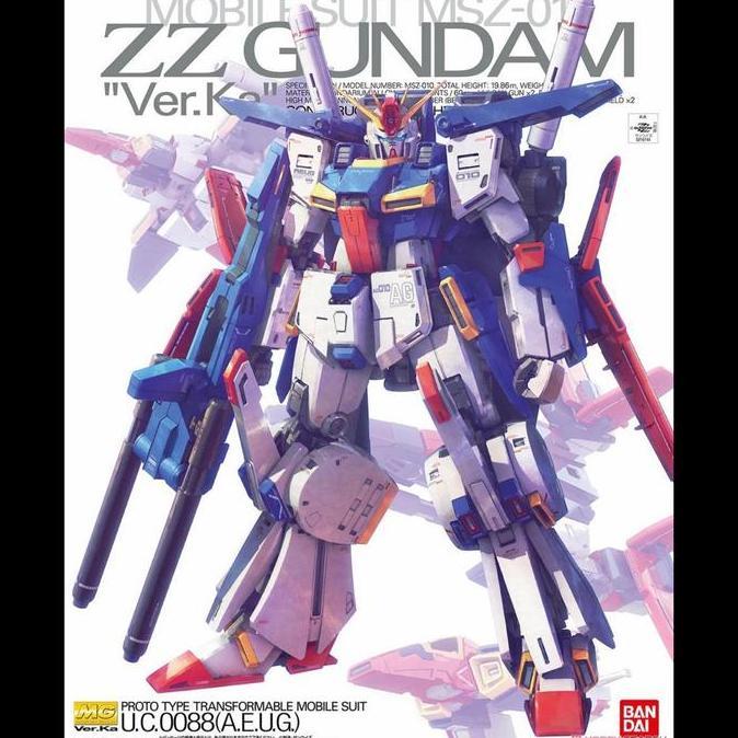 Bandai Original MG 1/100 ZZ Gundam ver.ka ver ka ver. ka