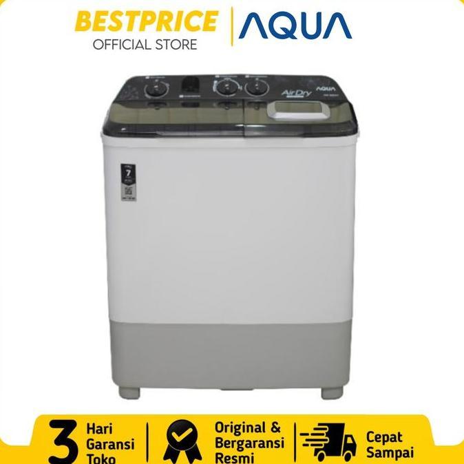 MESIN CUCI AQUA 2 TABUNG 8KG QW -860XT QW 860 XT QW860XT HIJAB SERIES