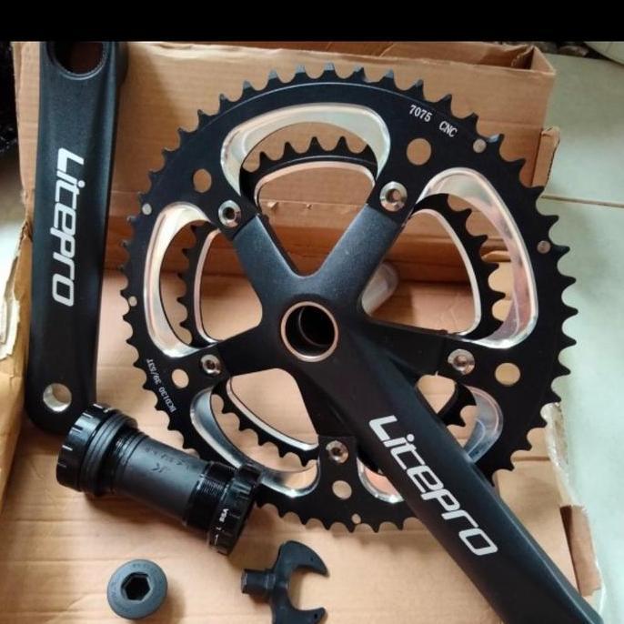 Crank Set Double Chainring Litepro Double 53/39T Arm 170Mm