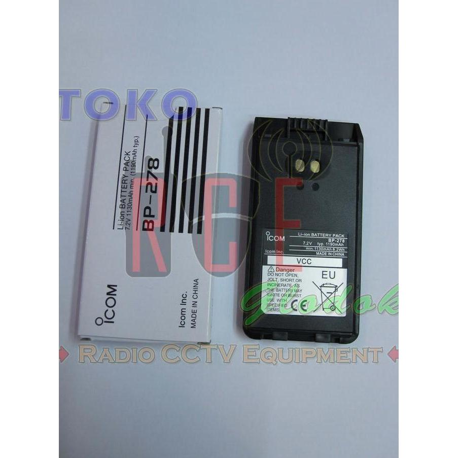 Baterai Battrey Icom BP278 BP-278 Handy Talkie Icom IC V88 U88 Lithium Original